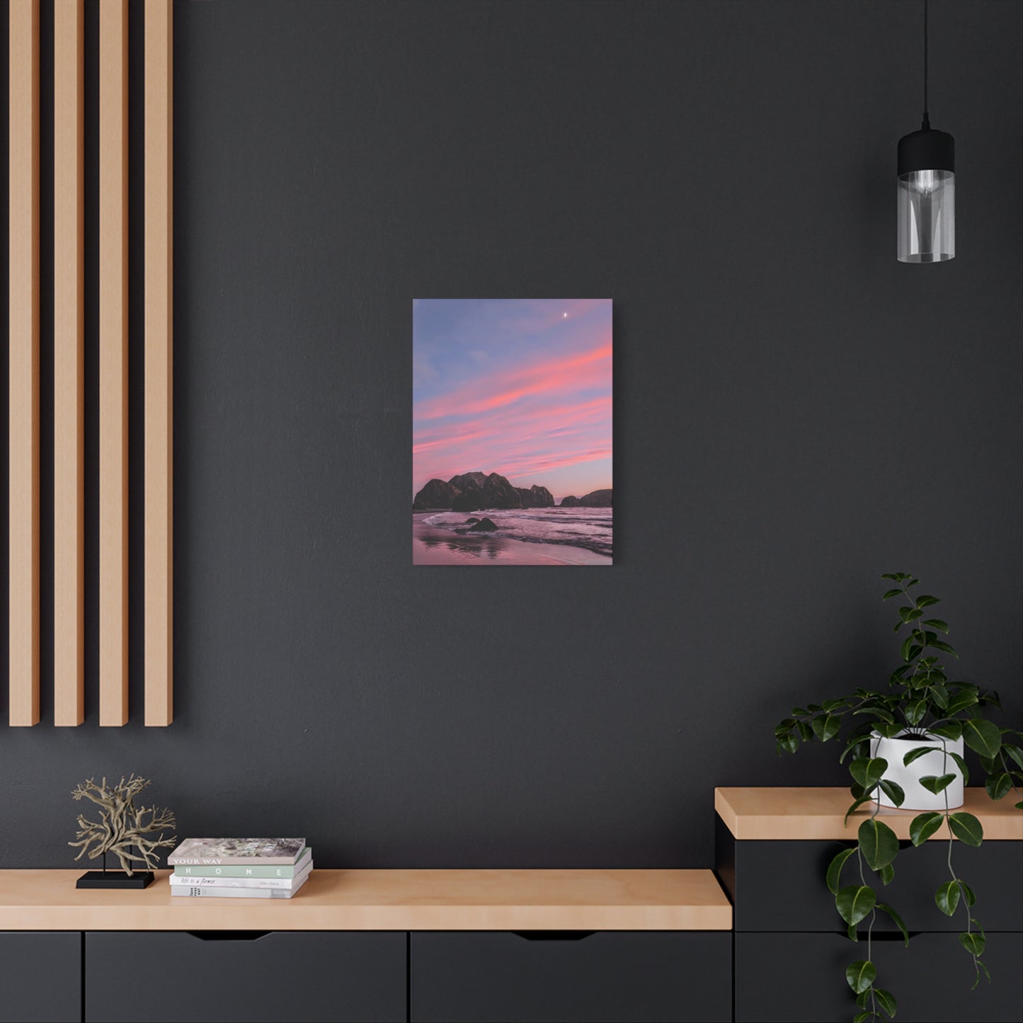 Epic Gold Beach Sunset - Vertical Canvas Print