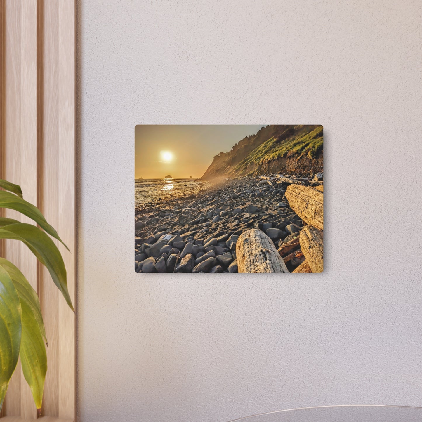 Golden Glow at Humbug - Metal Coastal Print