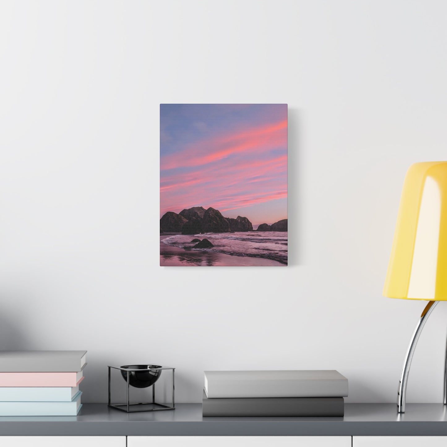 Epic Gold Beach Sunset - Vertical Canvas Print