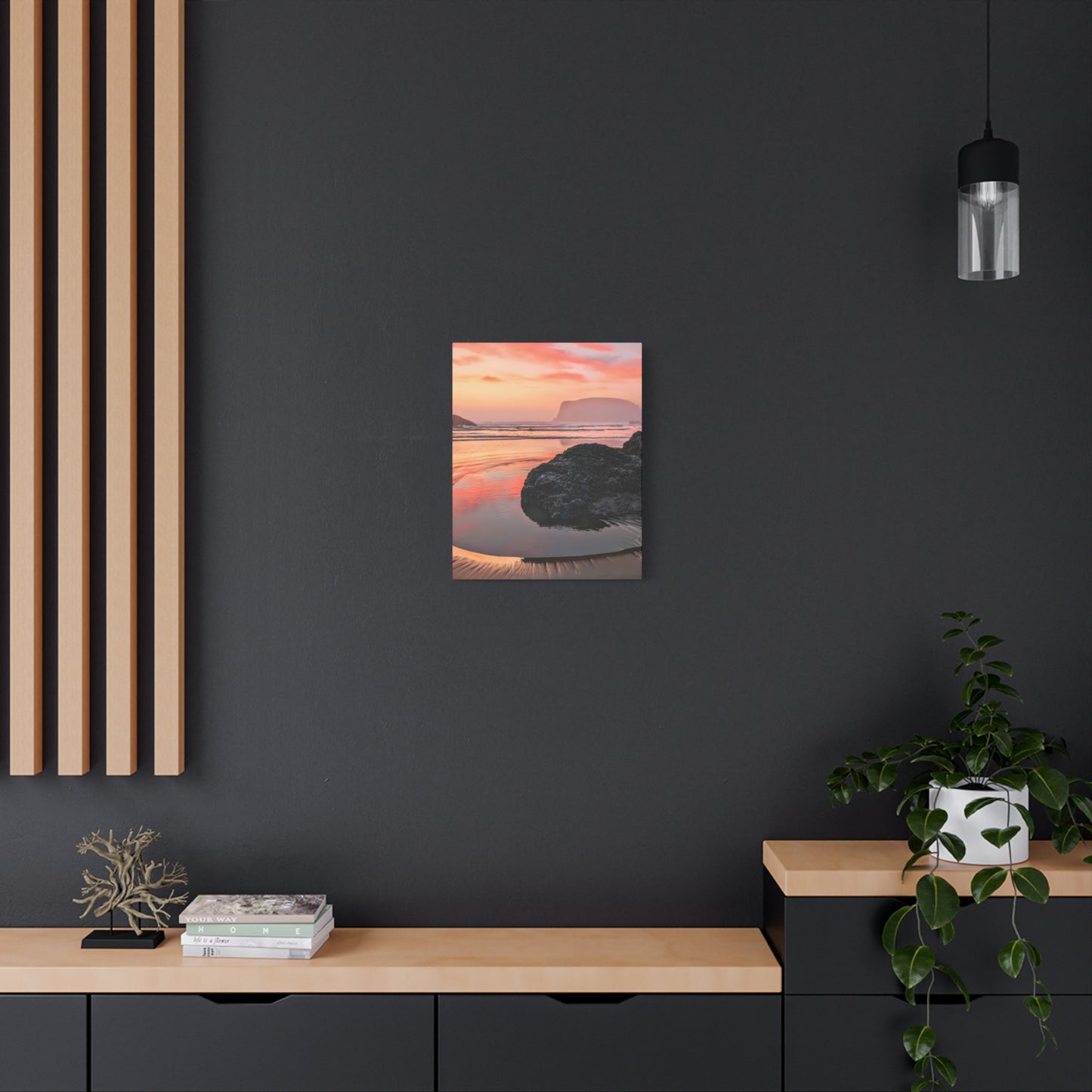Magical Sunset in Bandon - Vertical Canvas Print