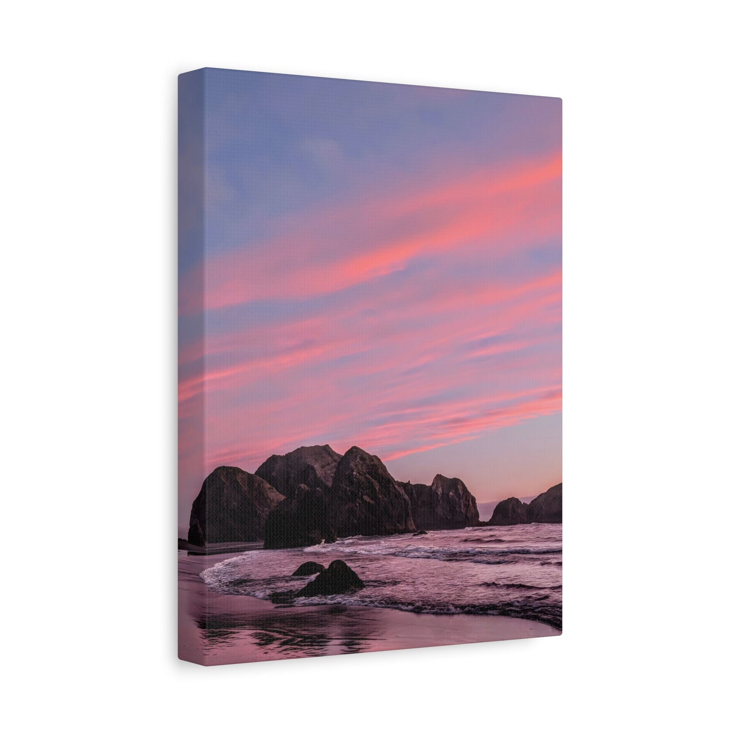 Epic Gold Beach Sunset - Vertical Canvas Print
