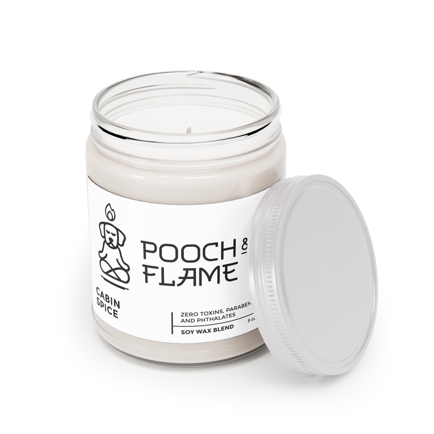 Pooch & Flame Soy Wax Candle - Cabin Spice