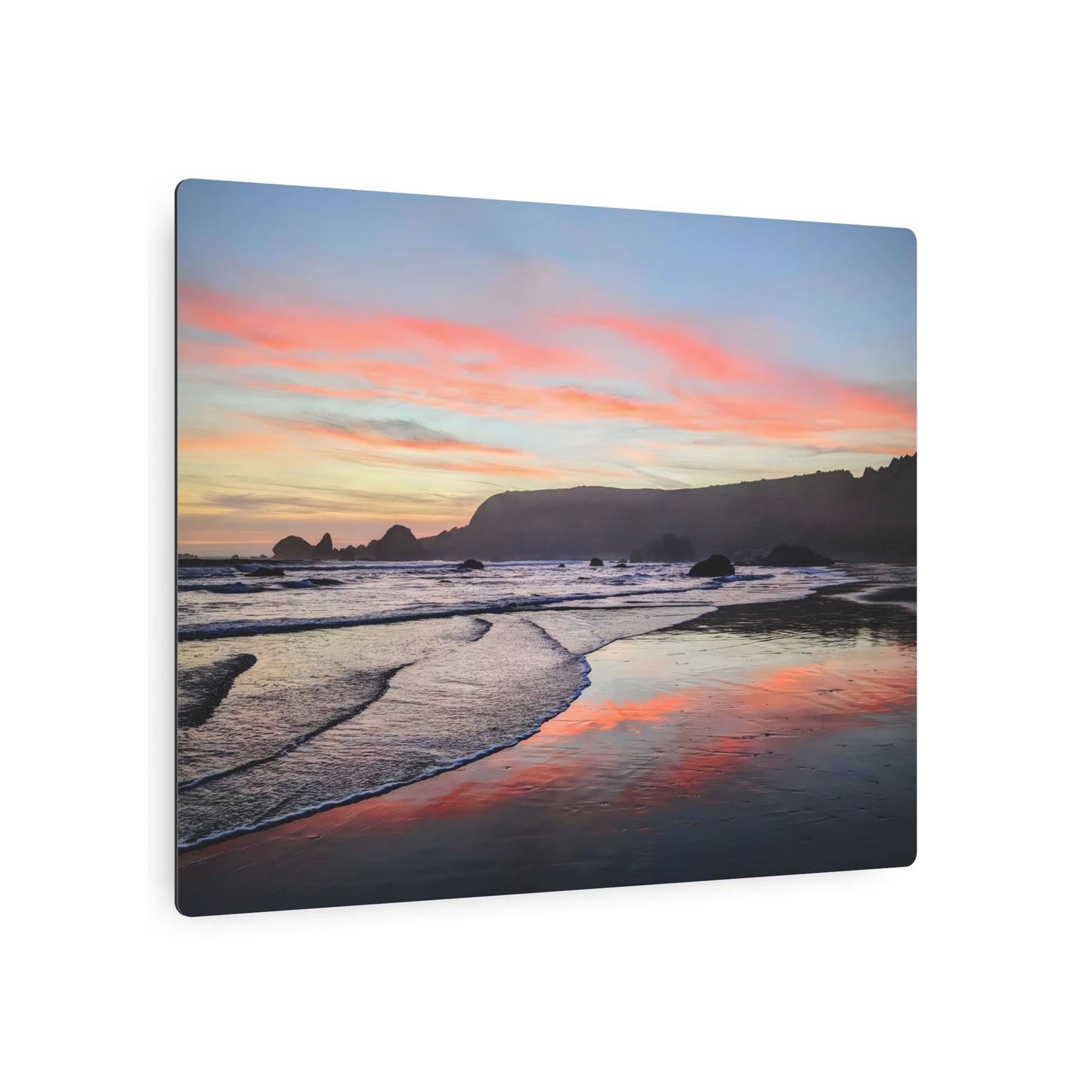 Fire in the Sky - Metal Coastal Print