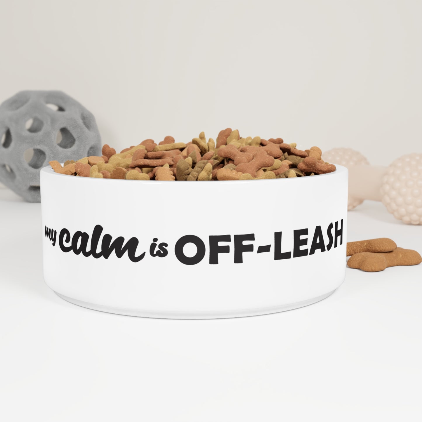 My Calm Is Off-leash Pet Bowl