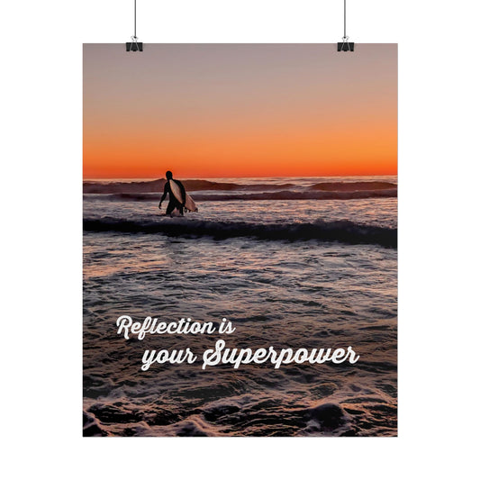 Reflection Is Your Superpower Inspirational Poster