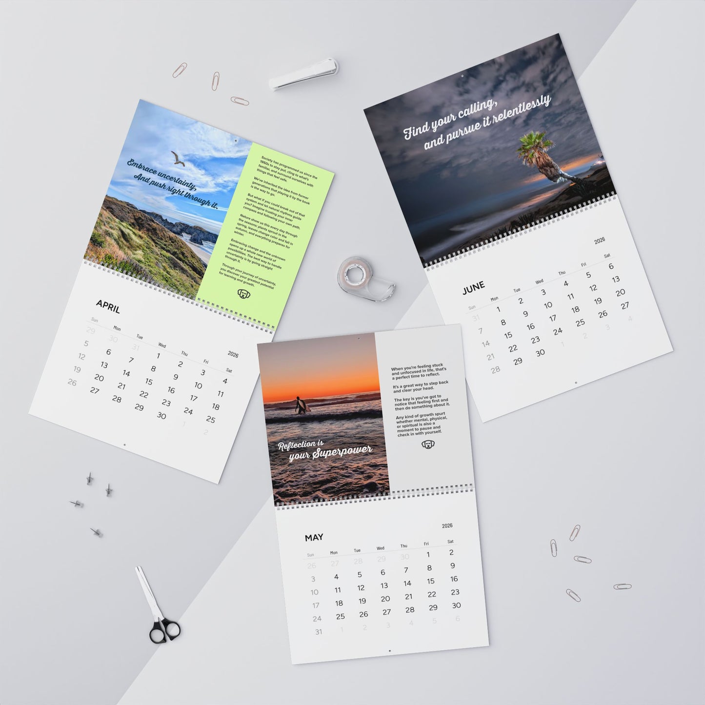 Premium Inspirational 2026 Calendar
