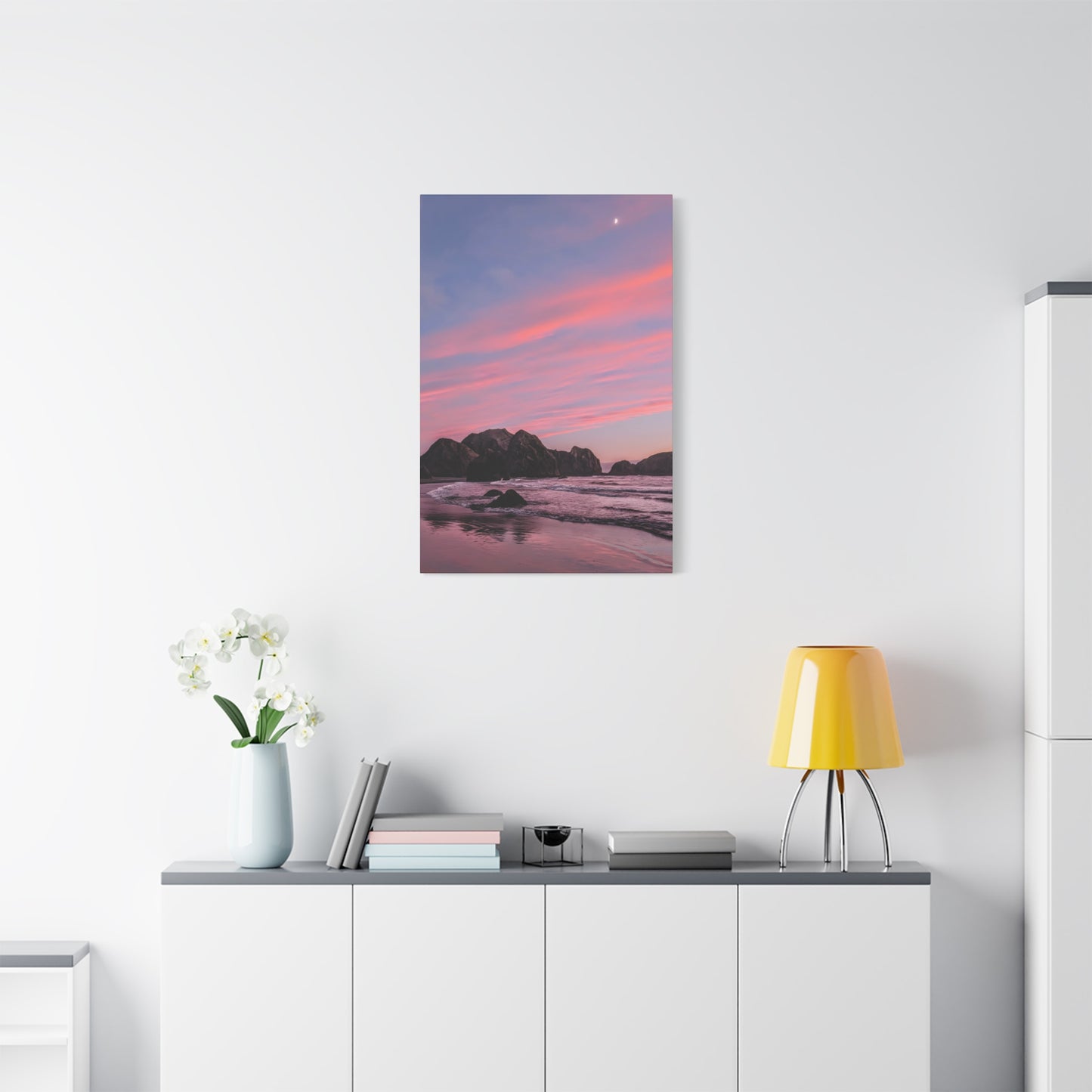Epic Gold Beach Sunset - Vertical Canvas Print