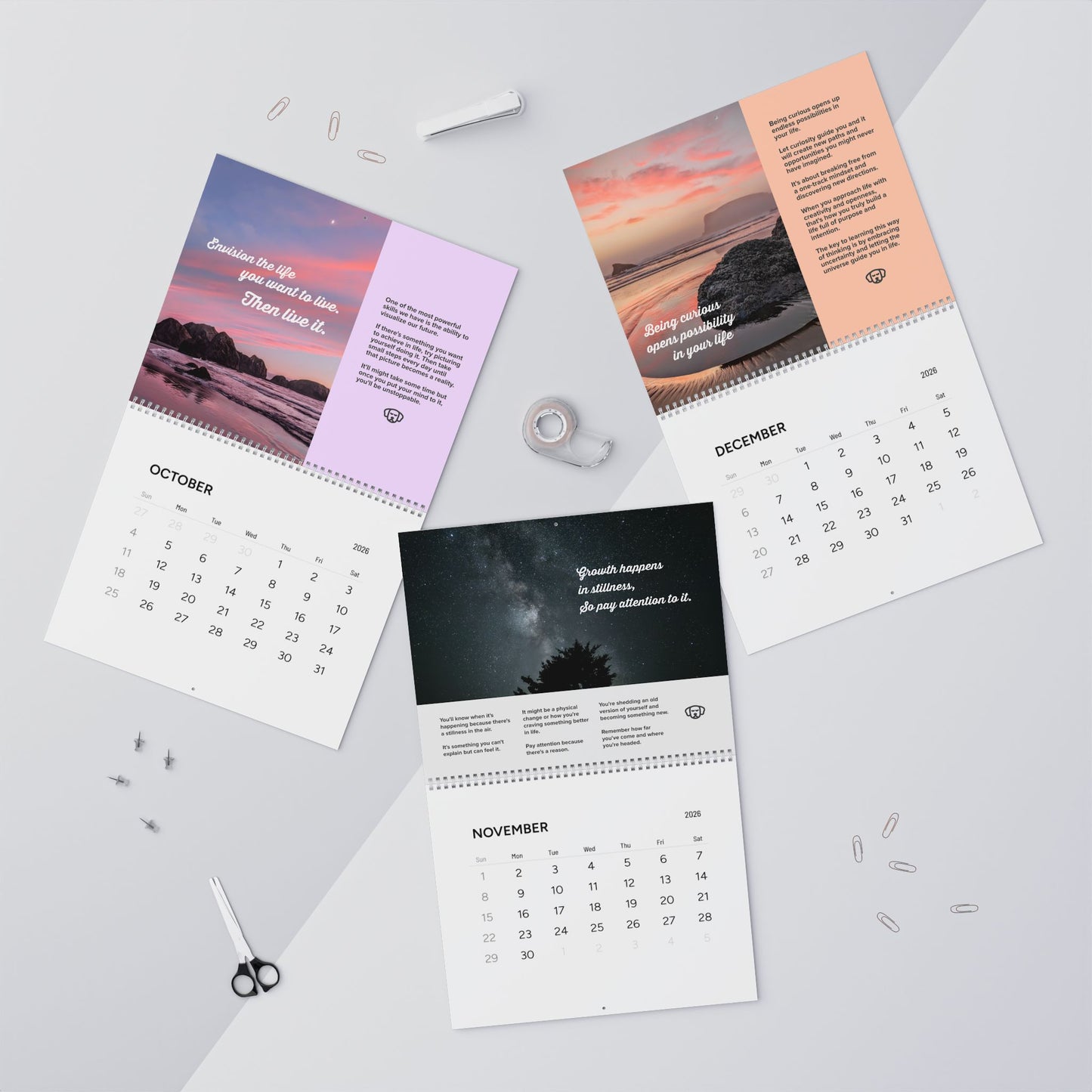 Premium Inspirational 2026 Calendar