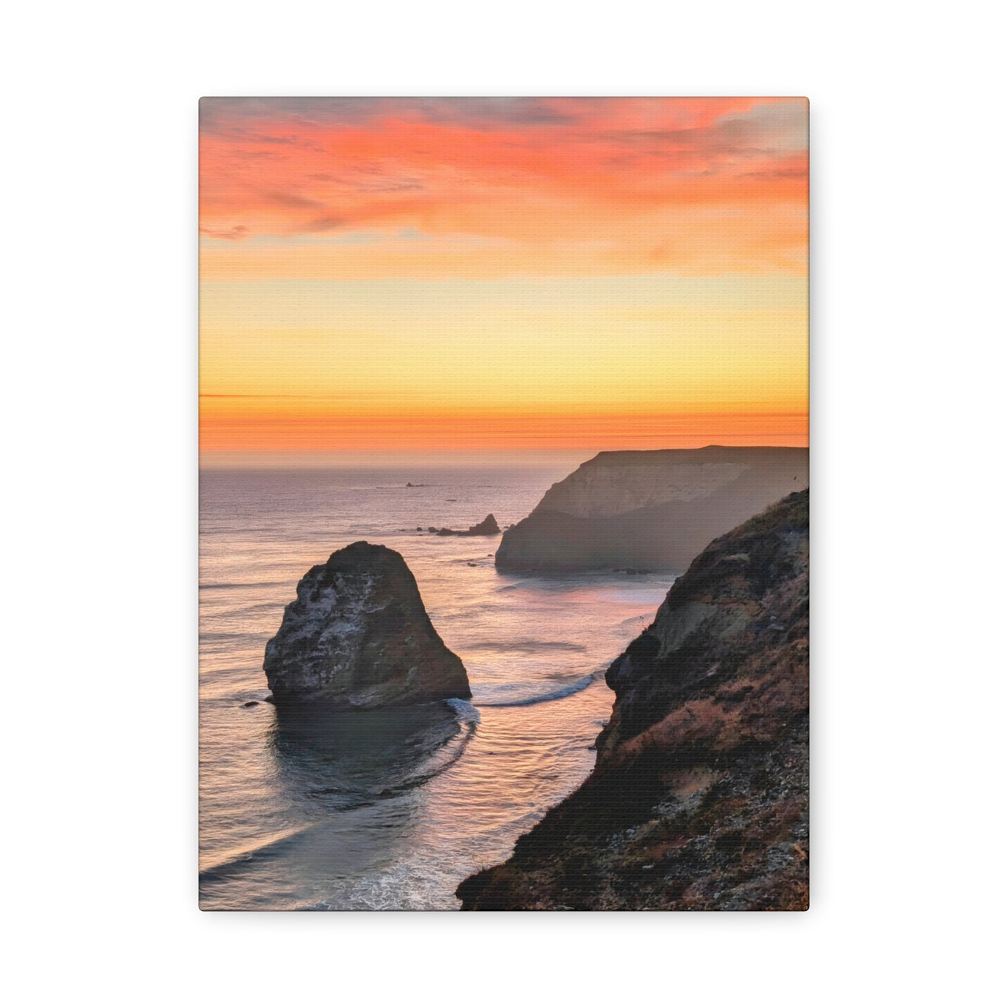 Cape Blanco Afterglow - Vertical Canvas Print