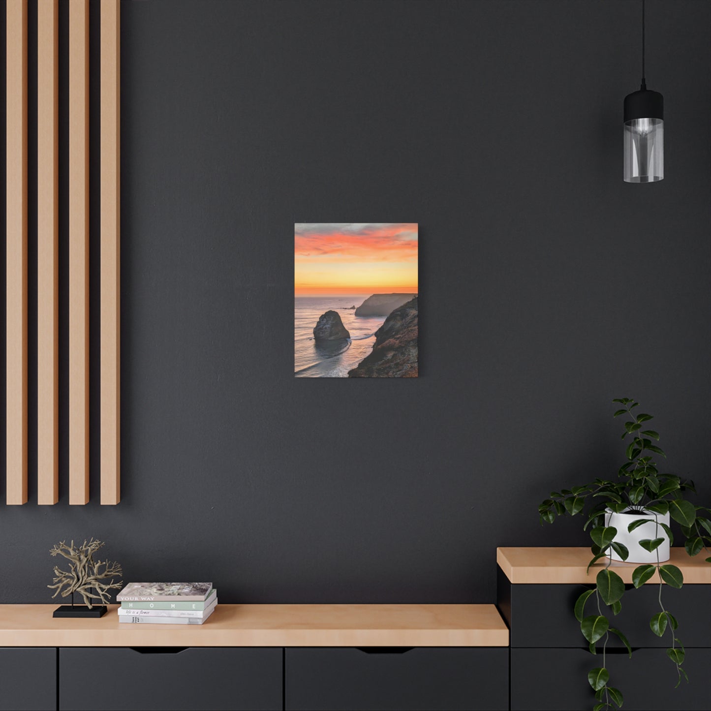 Cape Blanco Afterglow - Vertical Canvas Print