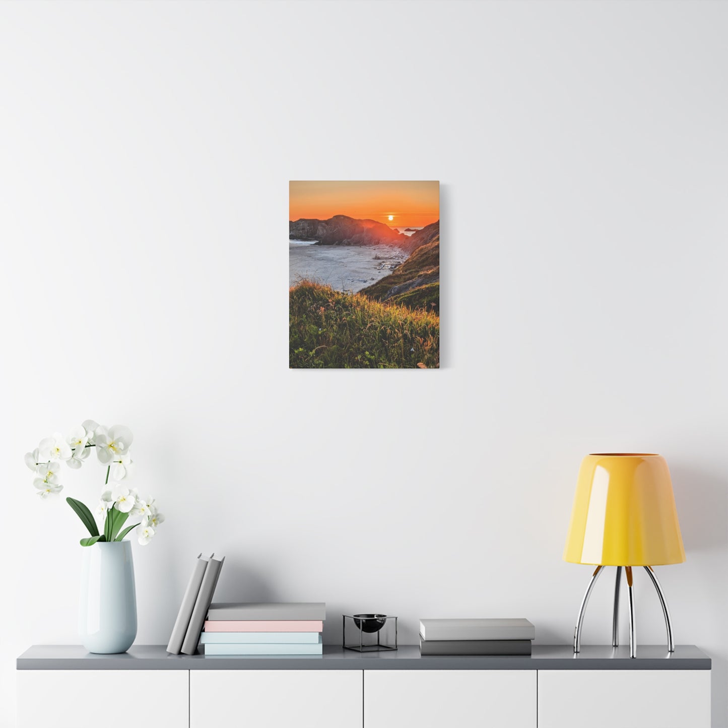 Last Light at Coquille Point - Vertical Canvas Print