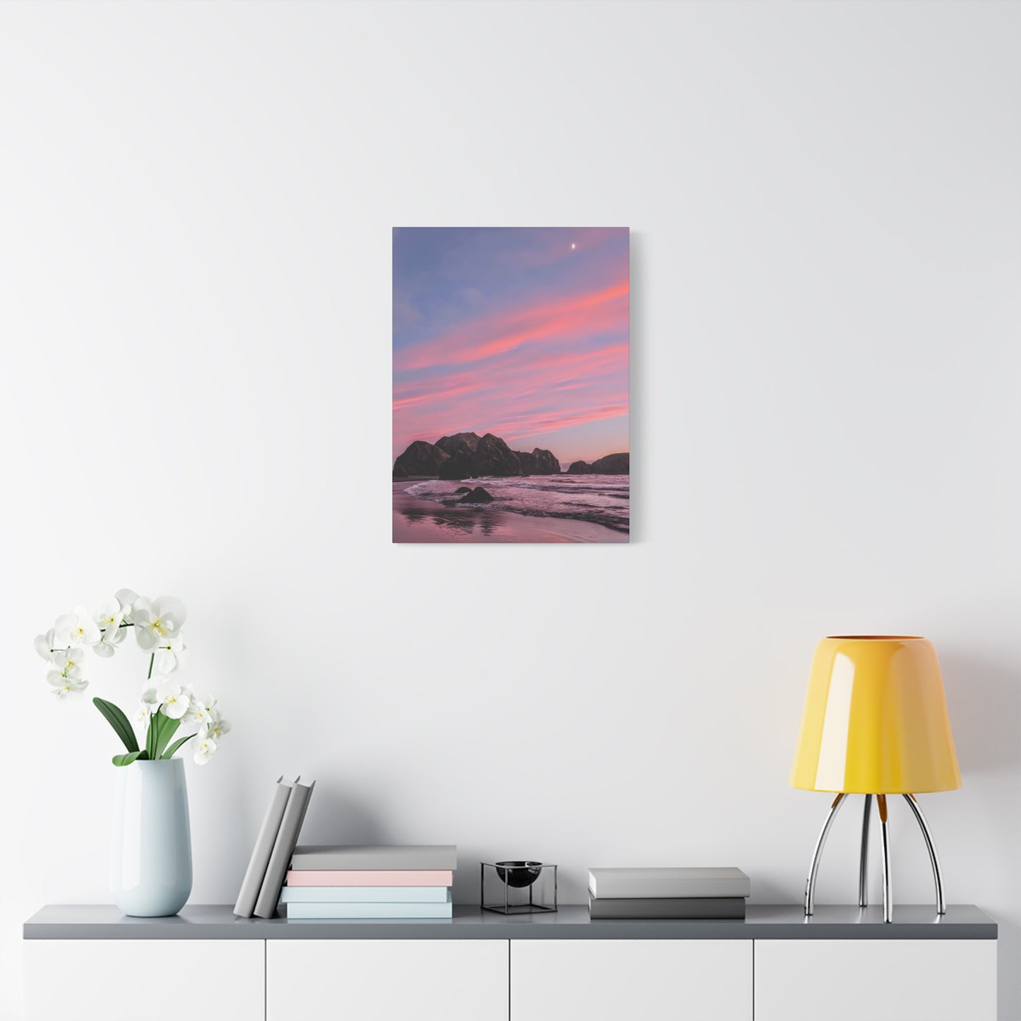 Epic Gold Beach Sunset - Vertical Canvas Print