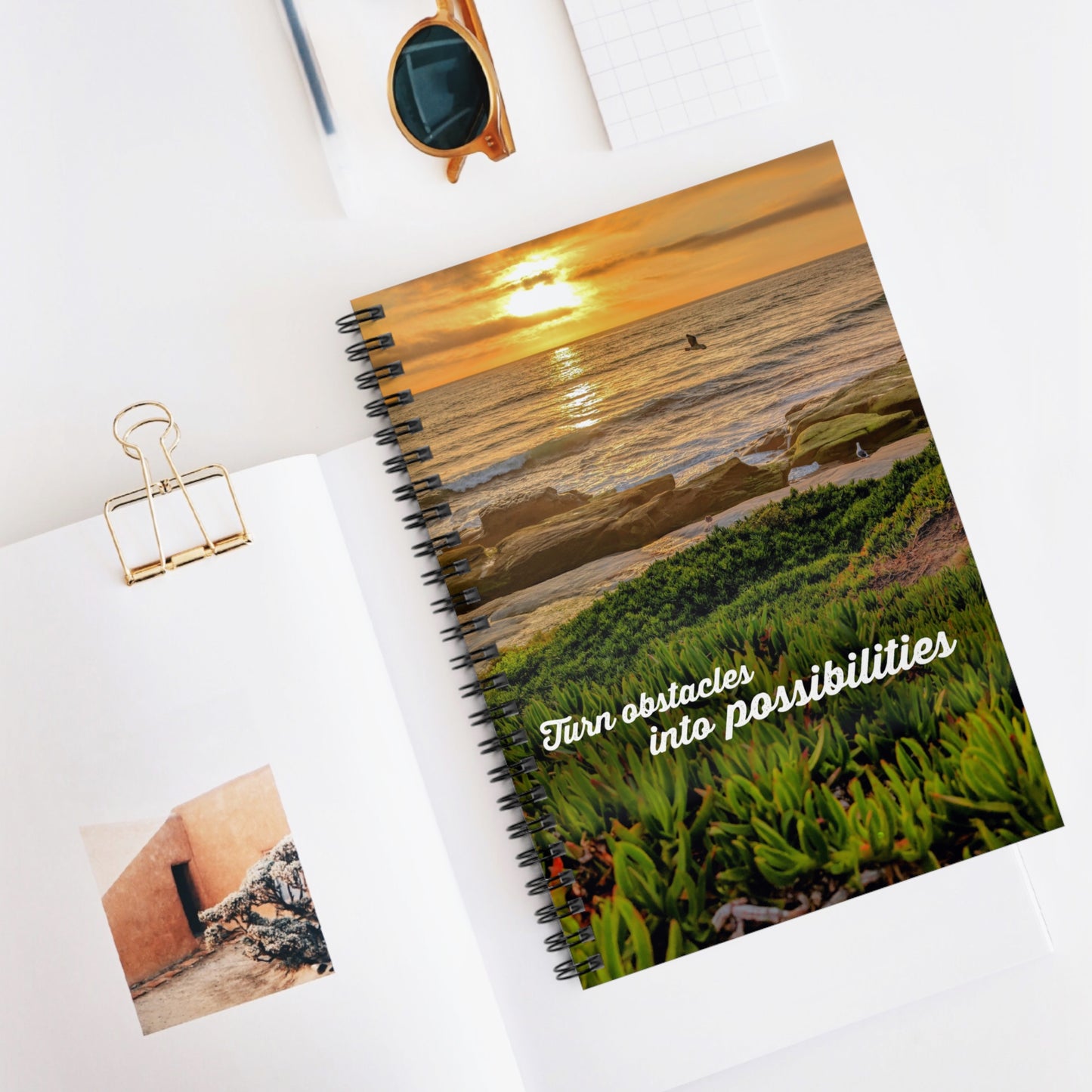 Turn Obstacles Into Opportunities Spiral Notebook