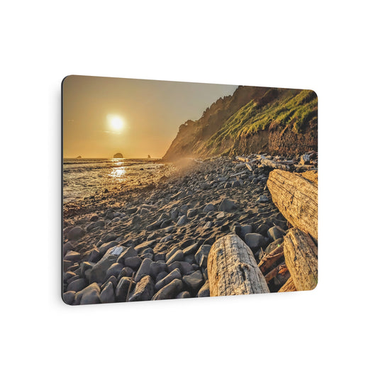 Golden Glow at Humbug - Metal Coastal Print