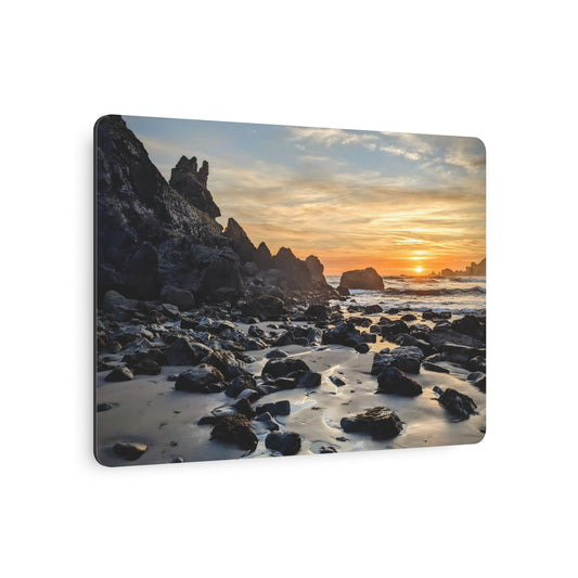 Jurrasic Rock - Metal Coastal Print
