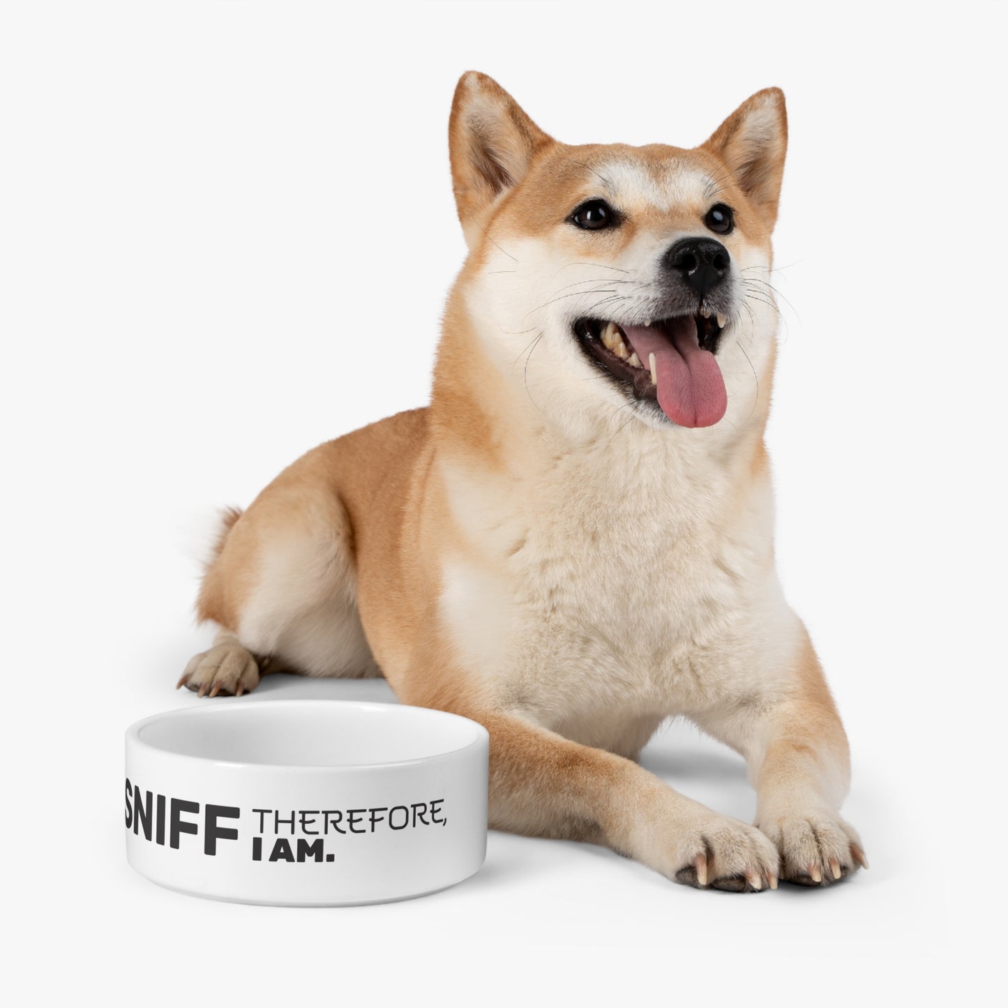 I Sniff Therefore I Am Pet Bowl