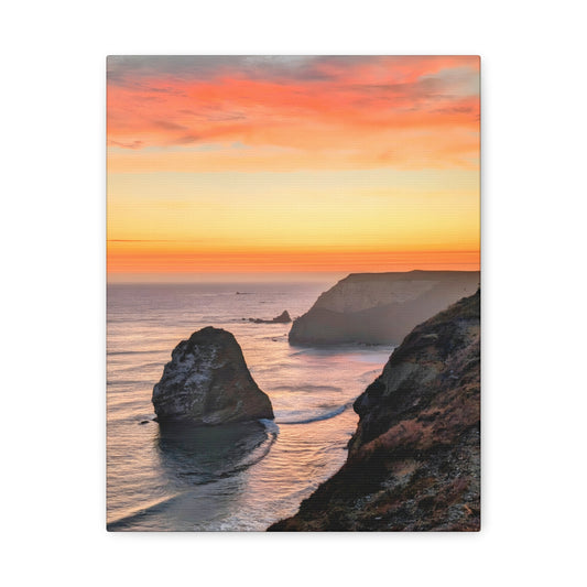 Cape Blanco Afterglow - Vertical Canvas Print