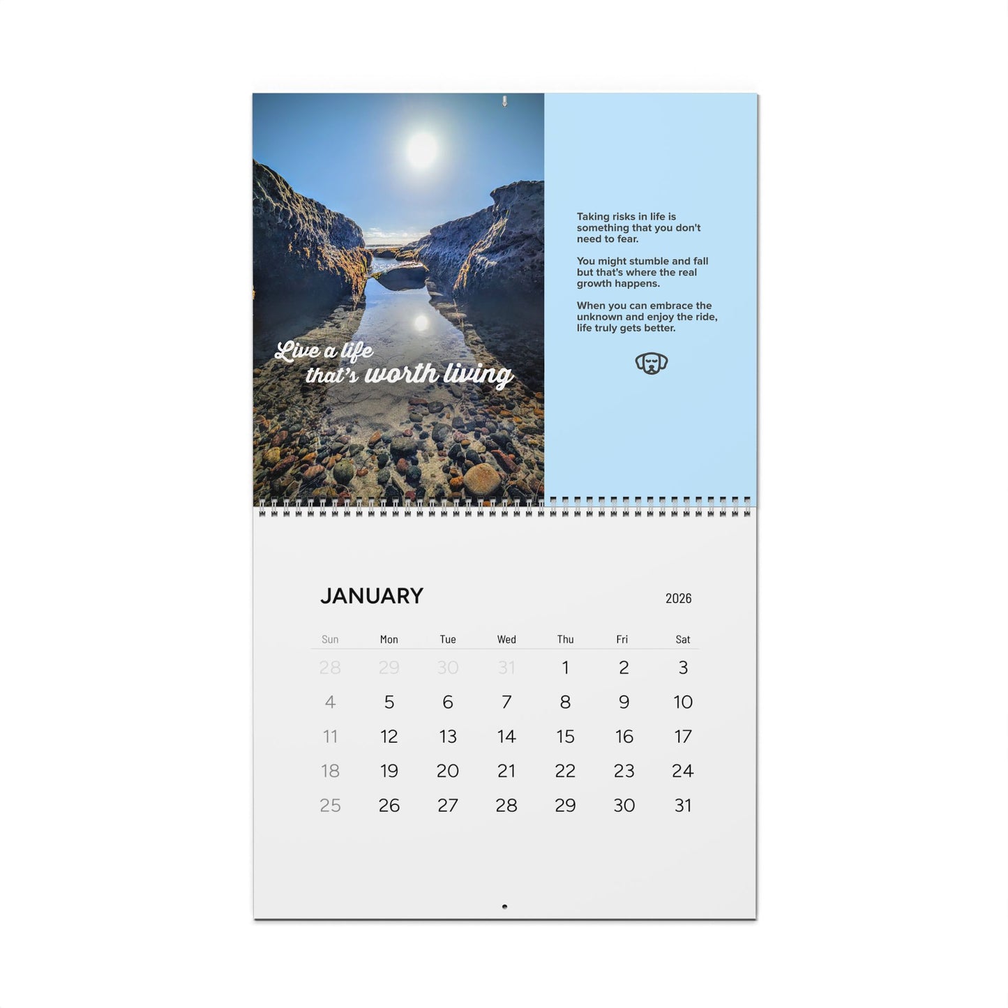 Premium Inspirational 2026 Calendar