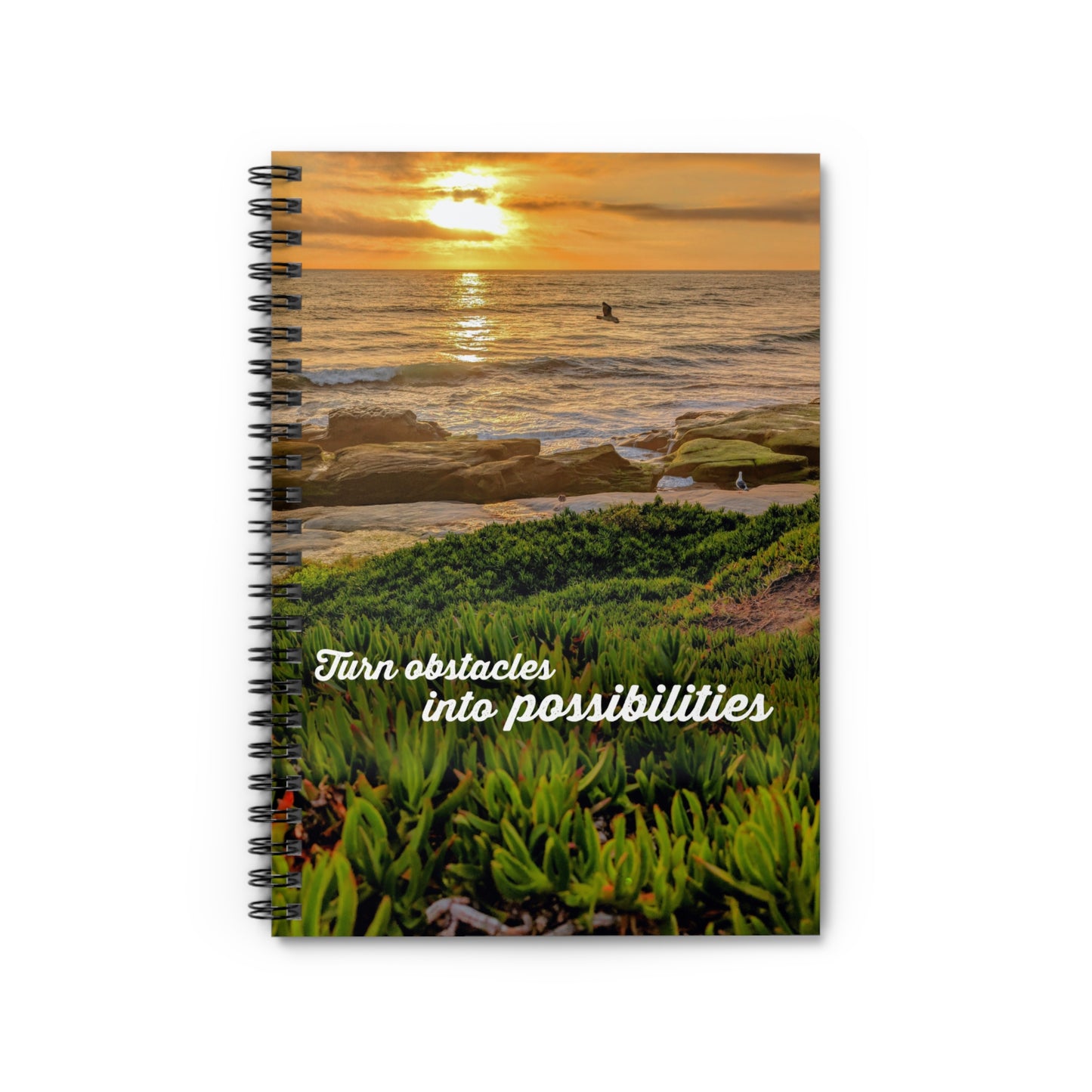 Turn Obstacles Into Opportunities Spiral Notebook