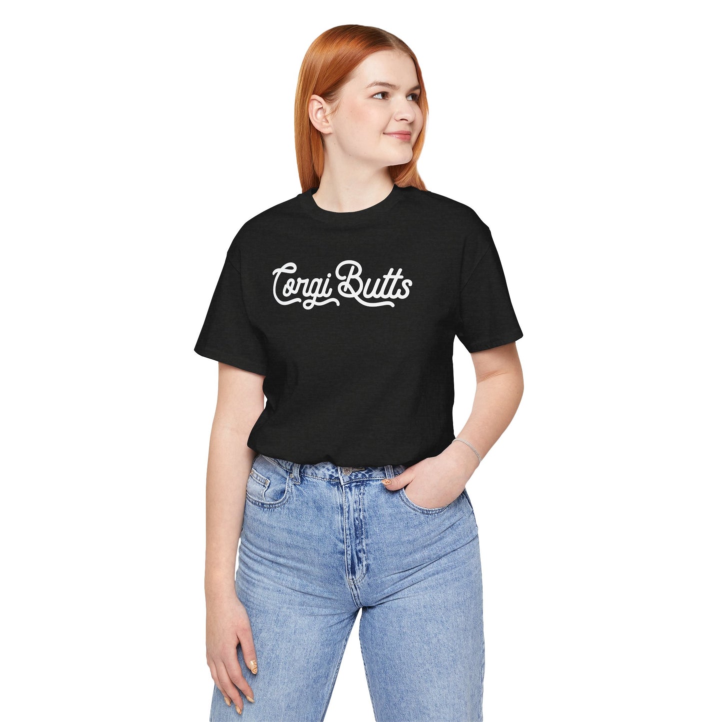 Black Label Corgi Butts Drive Me Nuts Tee, Front & Back