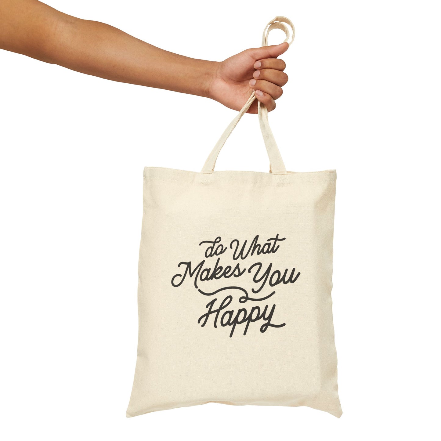Do What Makes You Happy Cotton Canvas Tote Bag