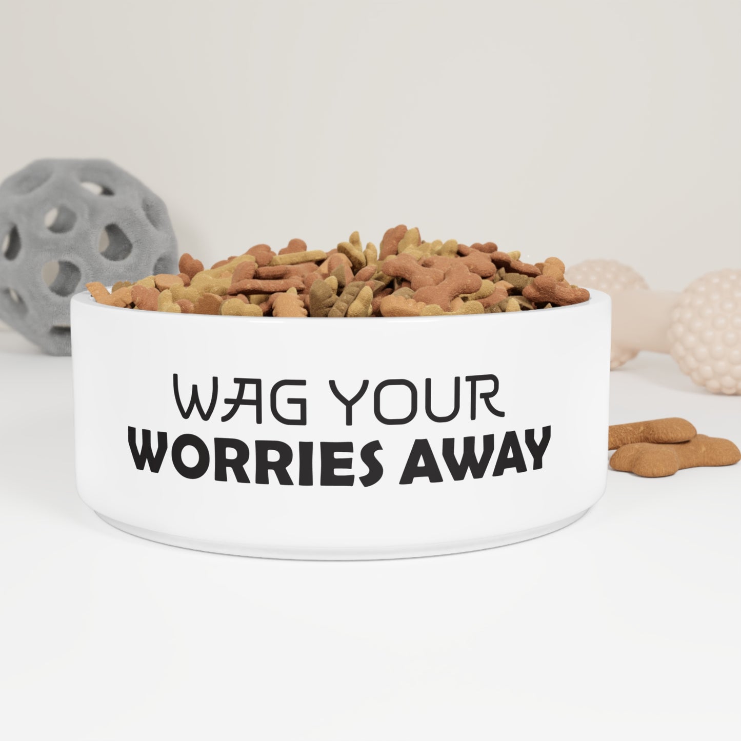 Wag Your Worries Away Pet Bowl