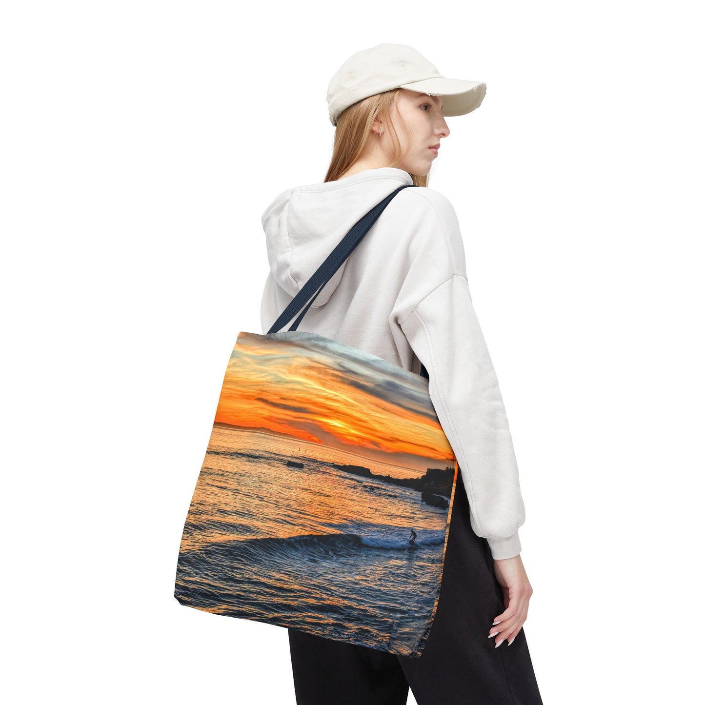 Golden Surfer Art Tote Bag