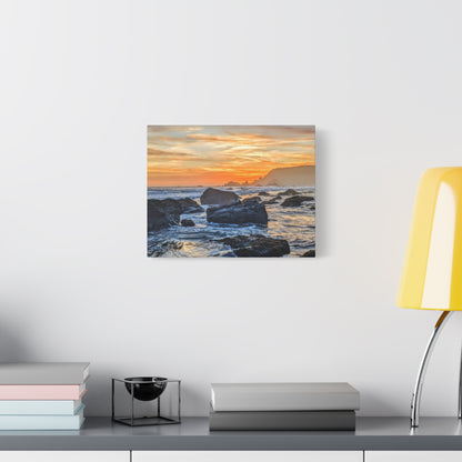 Lone Rocks Meet Canvas Wall Art Print