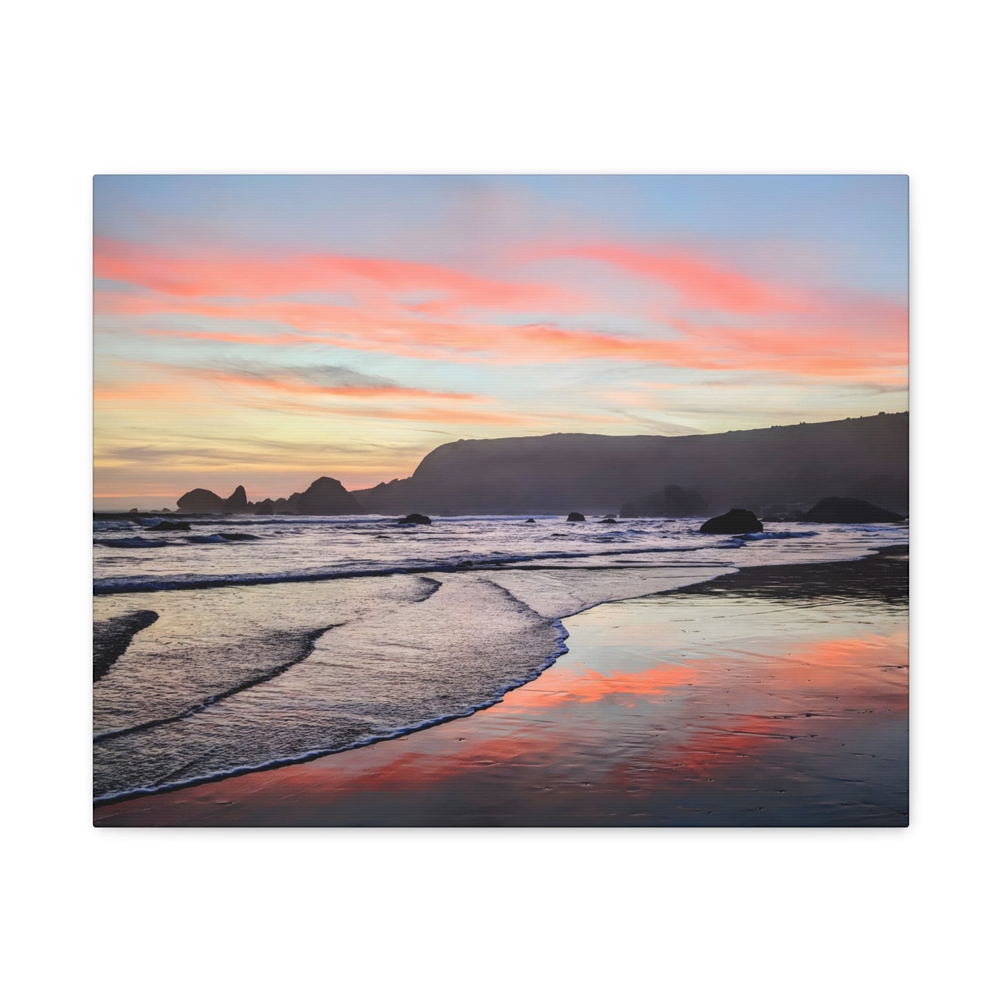 Fire in the Sky Canvas Wall Art Print