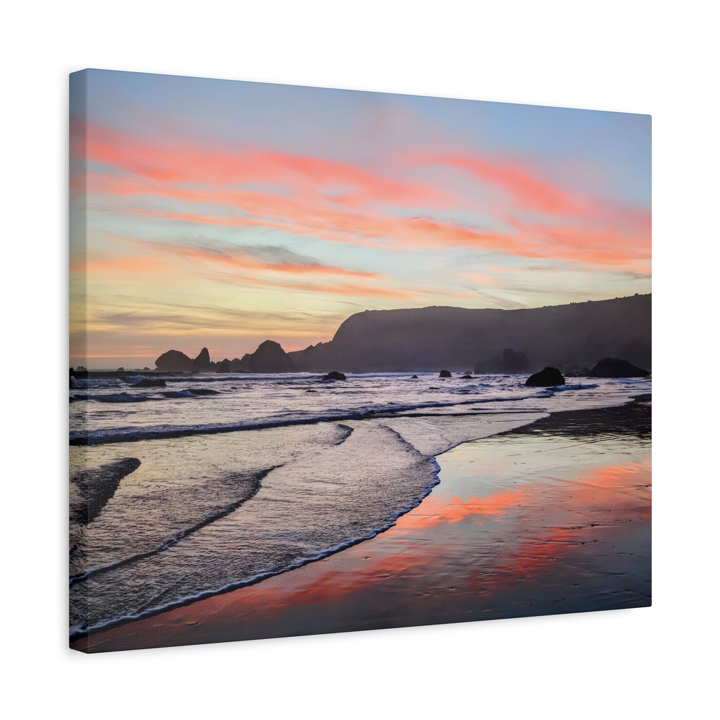 Fire in the Sky Canvas Wall Art Print