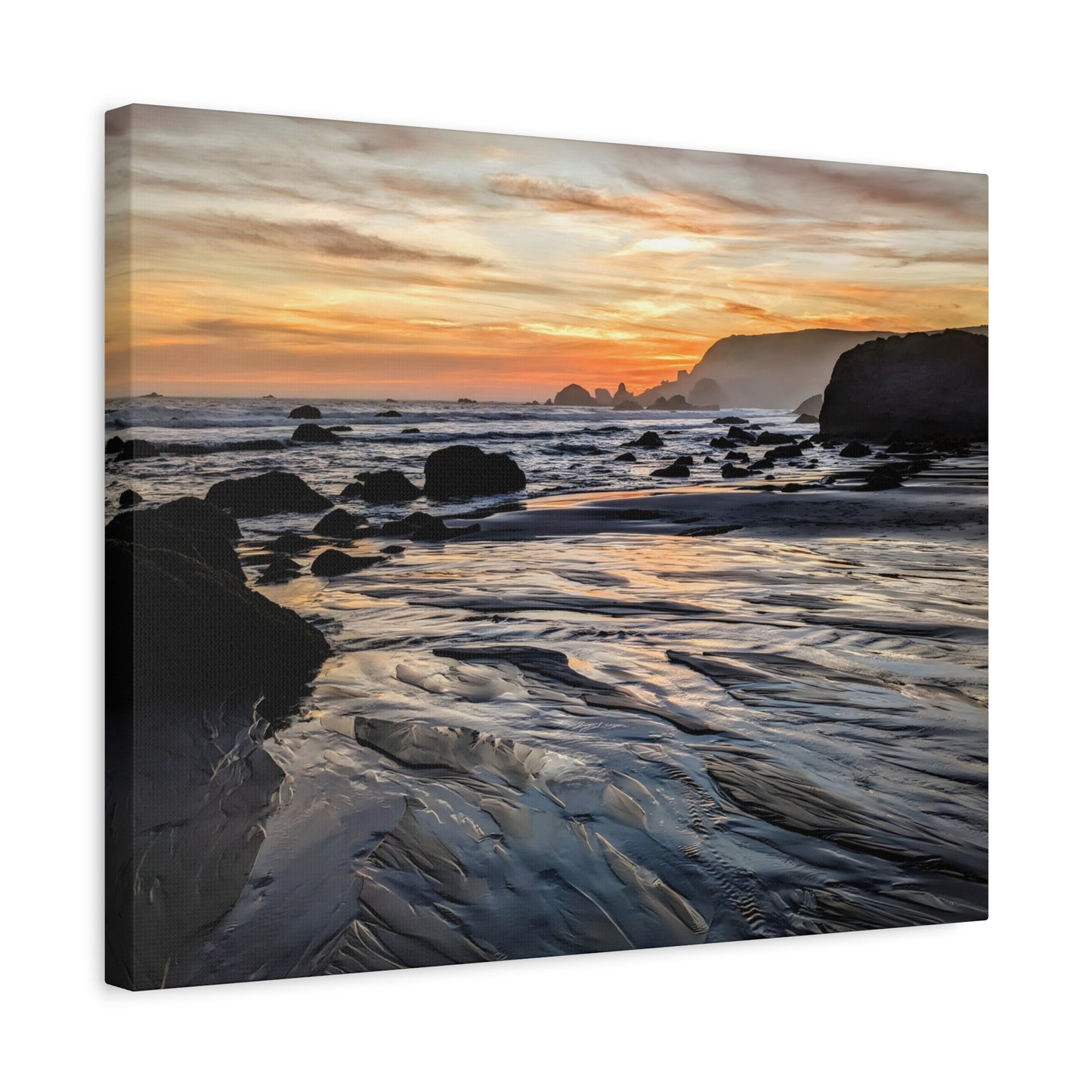 Serene Sands Canvas Wall Art Print