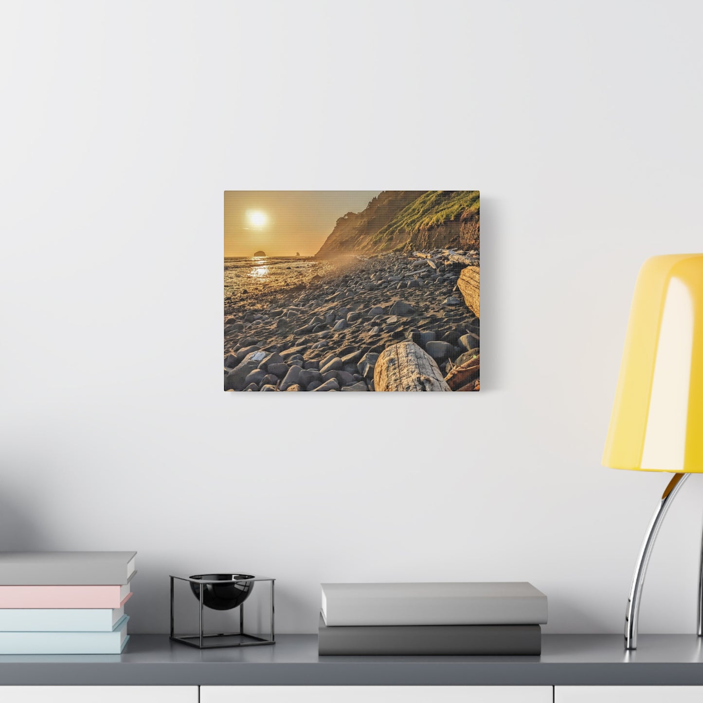 Golden Glow Canvas Wall Art Print