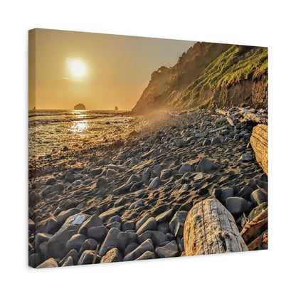 Golden Glow Canvas Wall Art Print