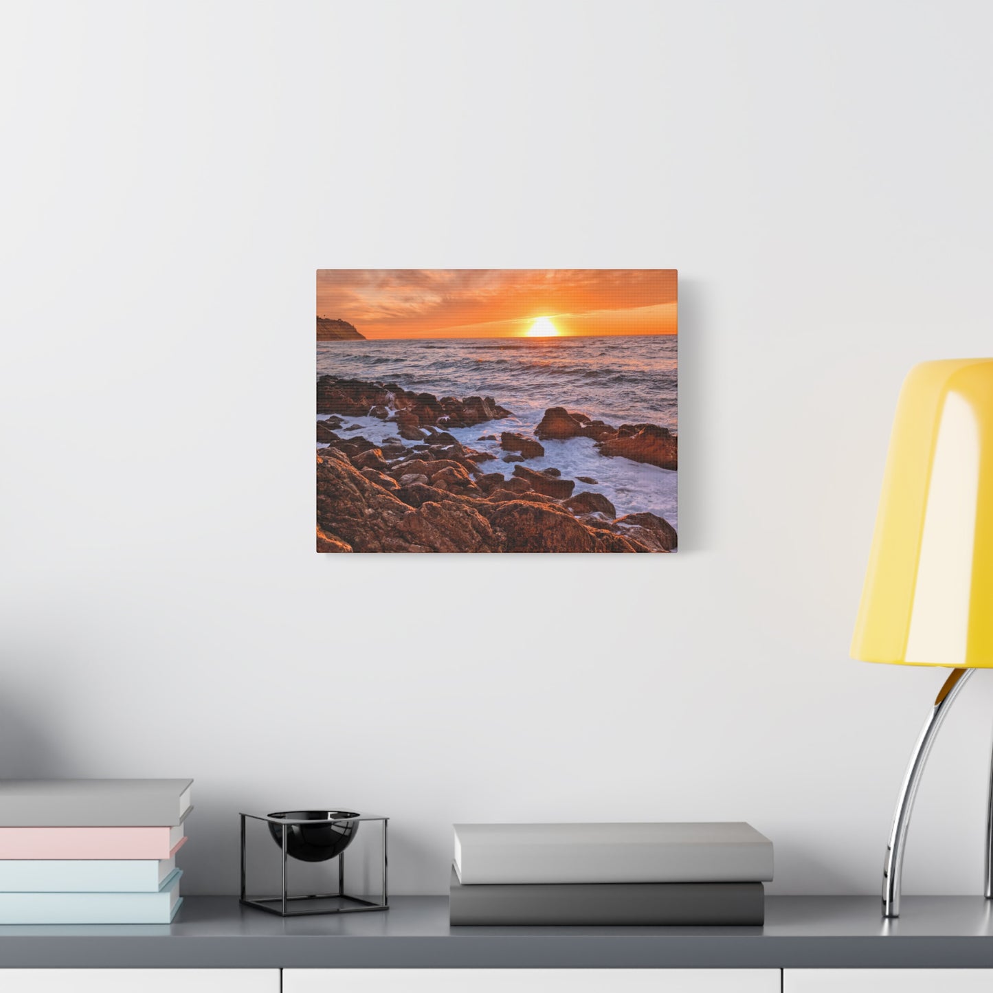 Verdes Bluff at Sundown Canvas Wall Art Print