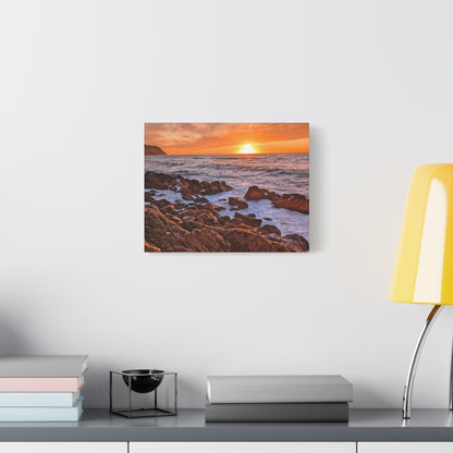 Verdes Bluff at Sundown Canvas Wall Art Print