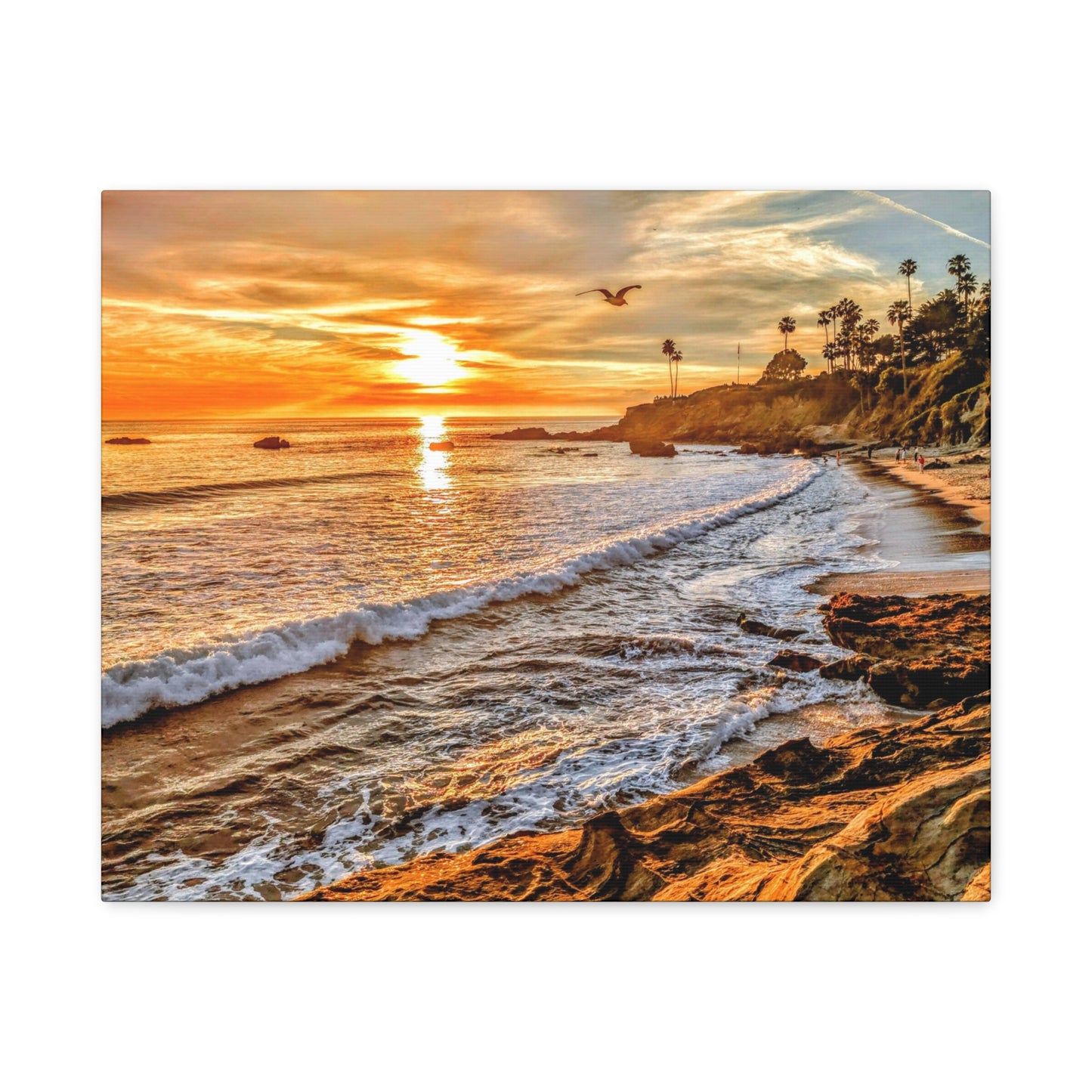 Pacific Gold Canvas Wall Art Print