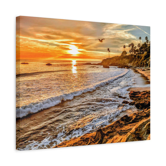 Pacific Gold Canvas Wall Art Print