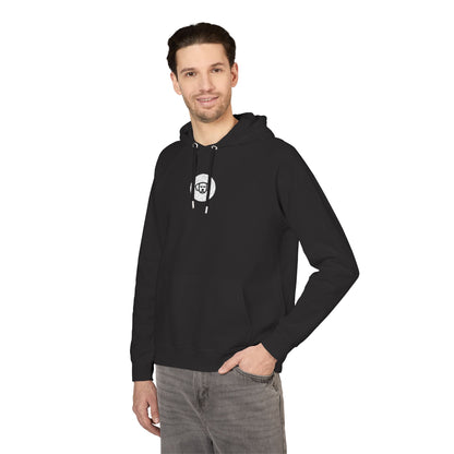 Black Label Dog Head Embroidered Organic Hoodie