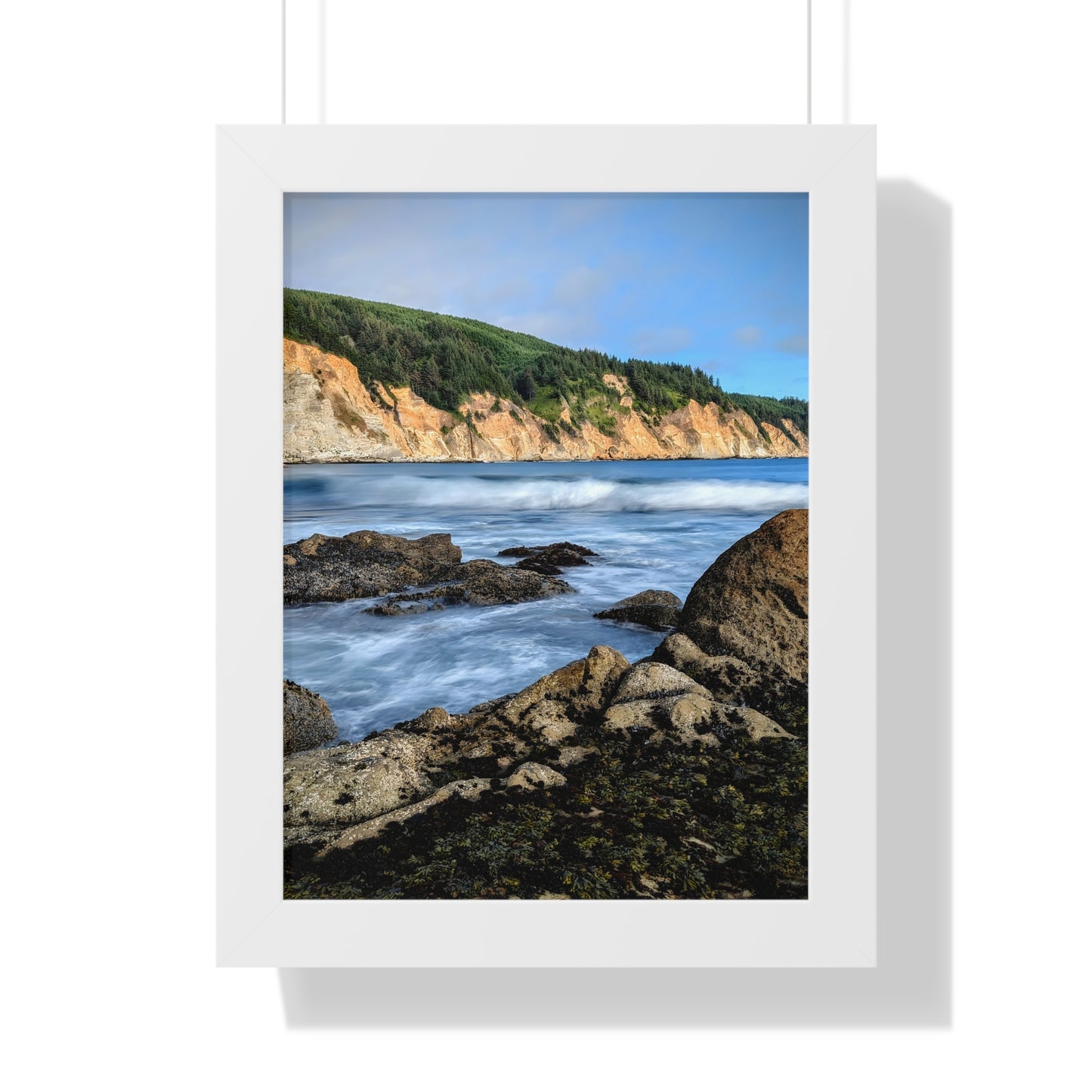 Going With the Flow - Vertical Framed Poster