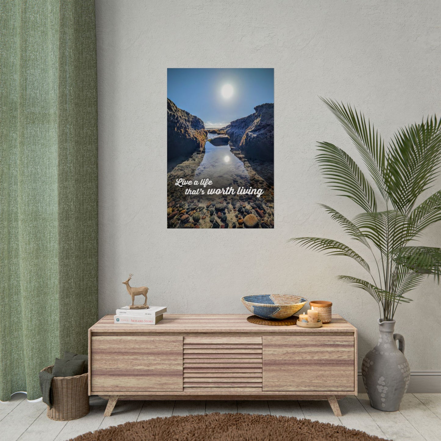 Live a Life That's Worth Living Inspirational Poster