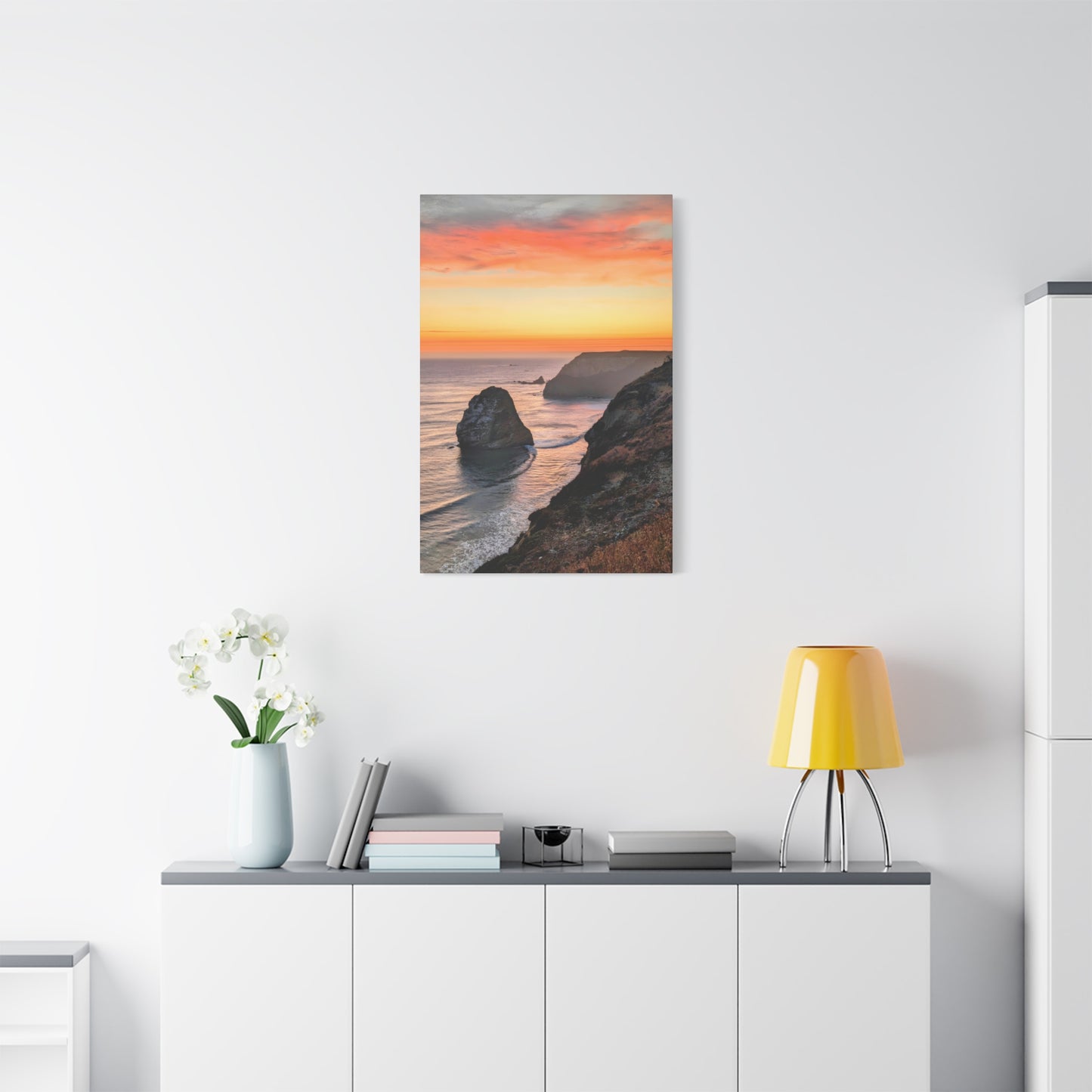 Cape Blanco Afterglow - Vertical Canvas Print