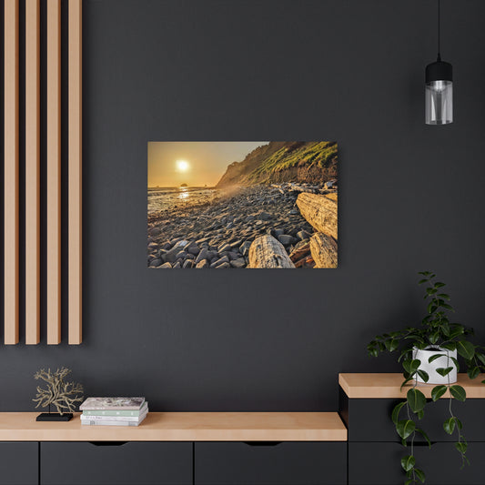 Golden Glow at Humbug - Metal Coastal Print