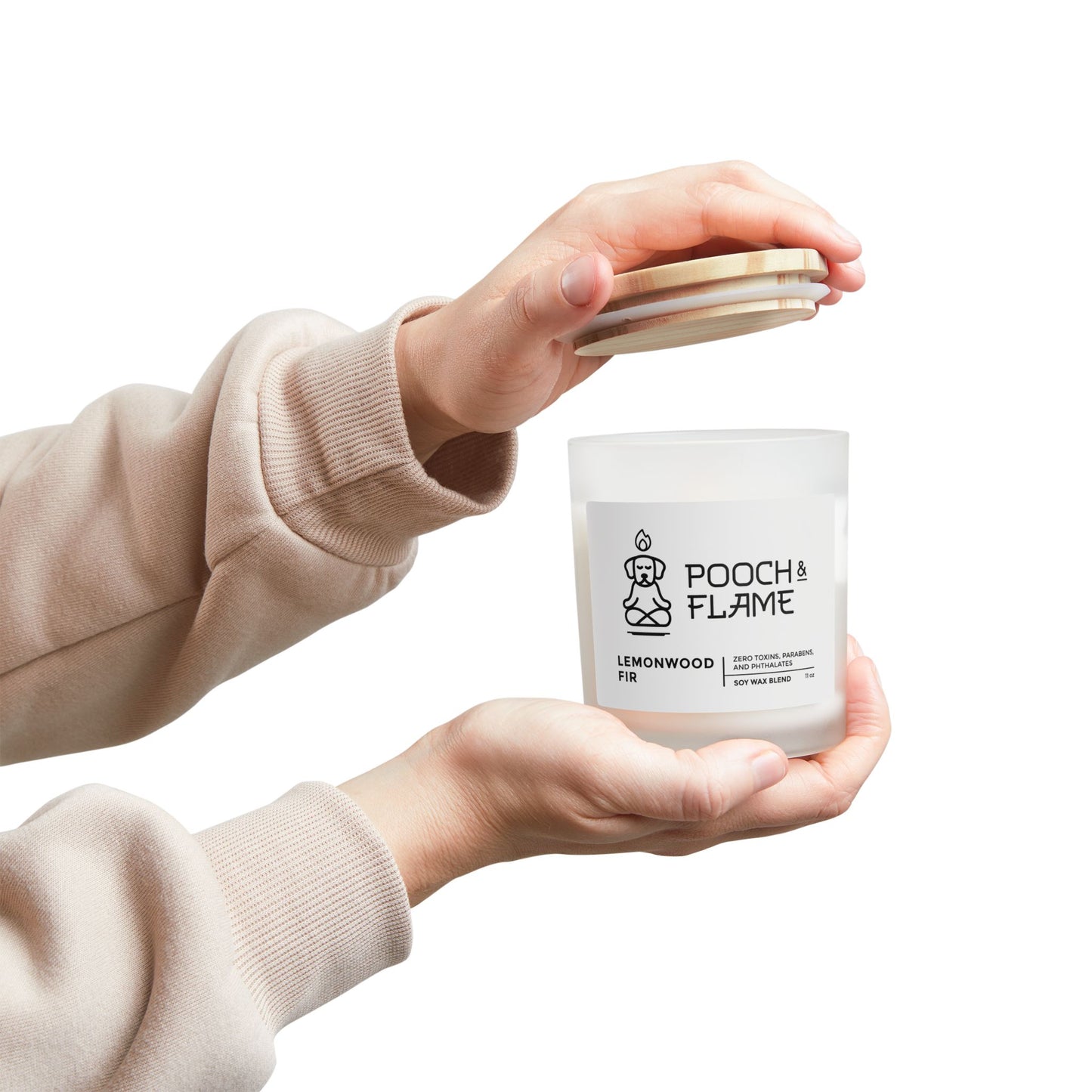 Pooch & Flame Soy Wax Candle - Lemonwood Fir