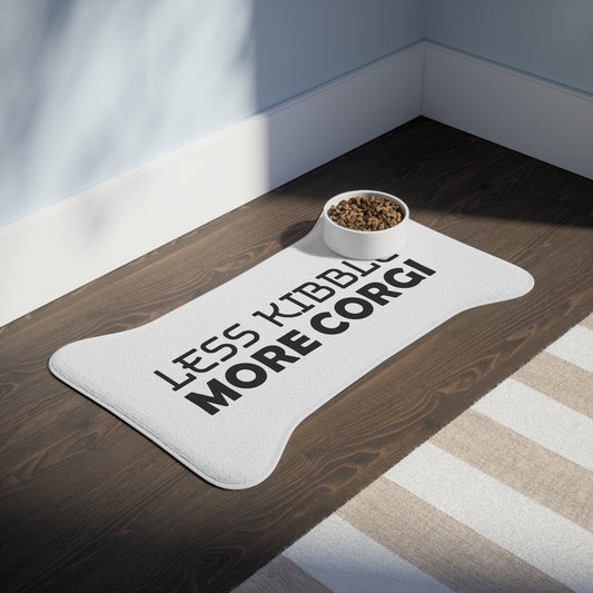 Less Kibble, More Corgi Pet Feeding Mat