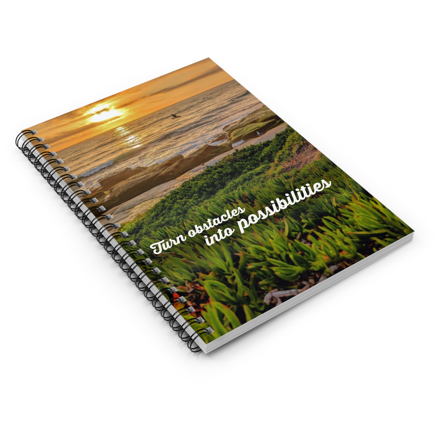Turn Obstacles Into Opportunities Spiral Notebook