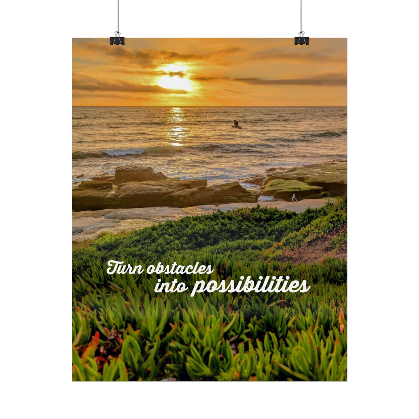 Turn Obstacles Into Opportunities Inspirational Poster