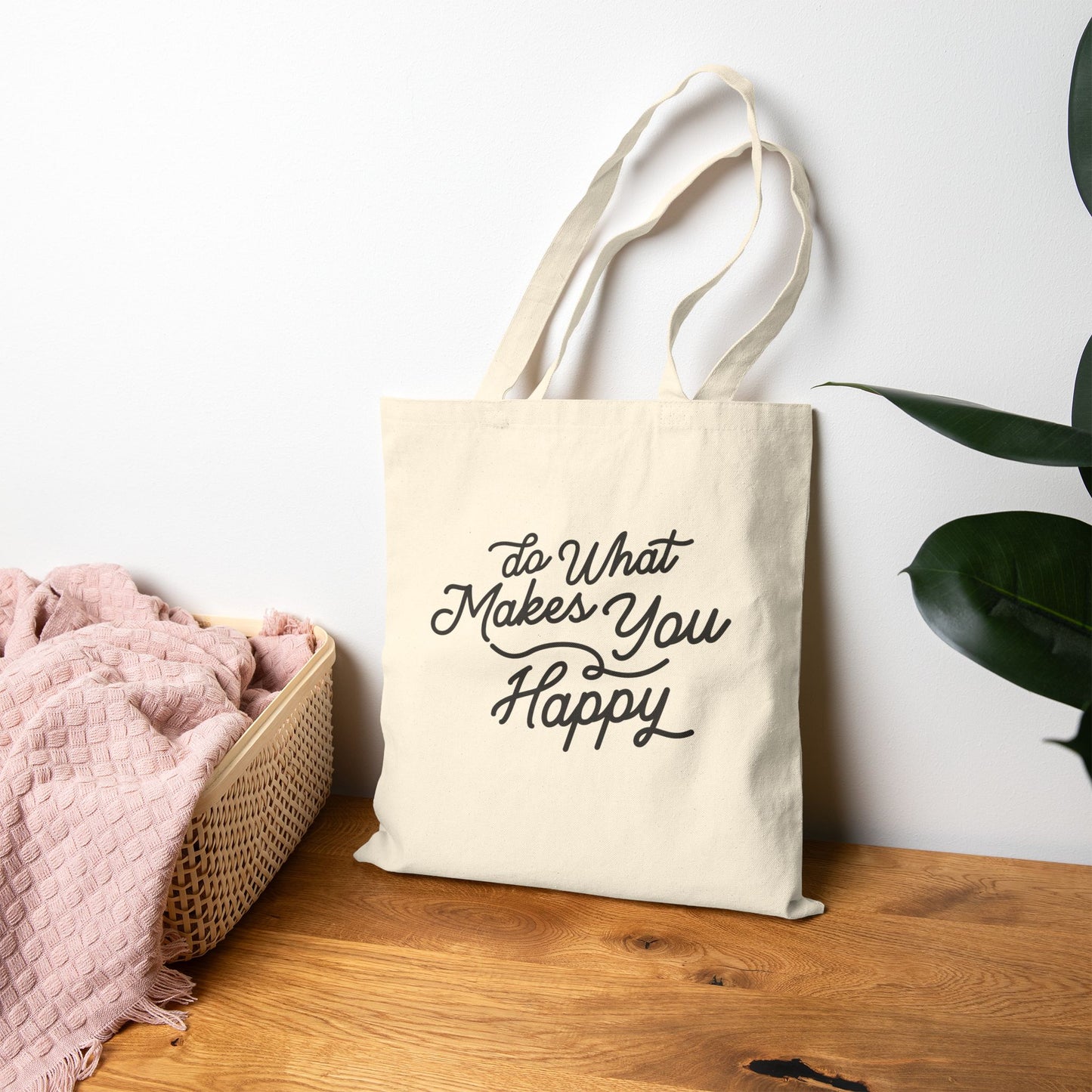 Do What Makes You Happy Canvas Tote Bag