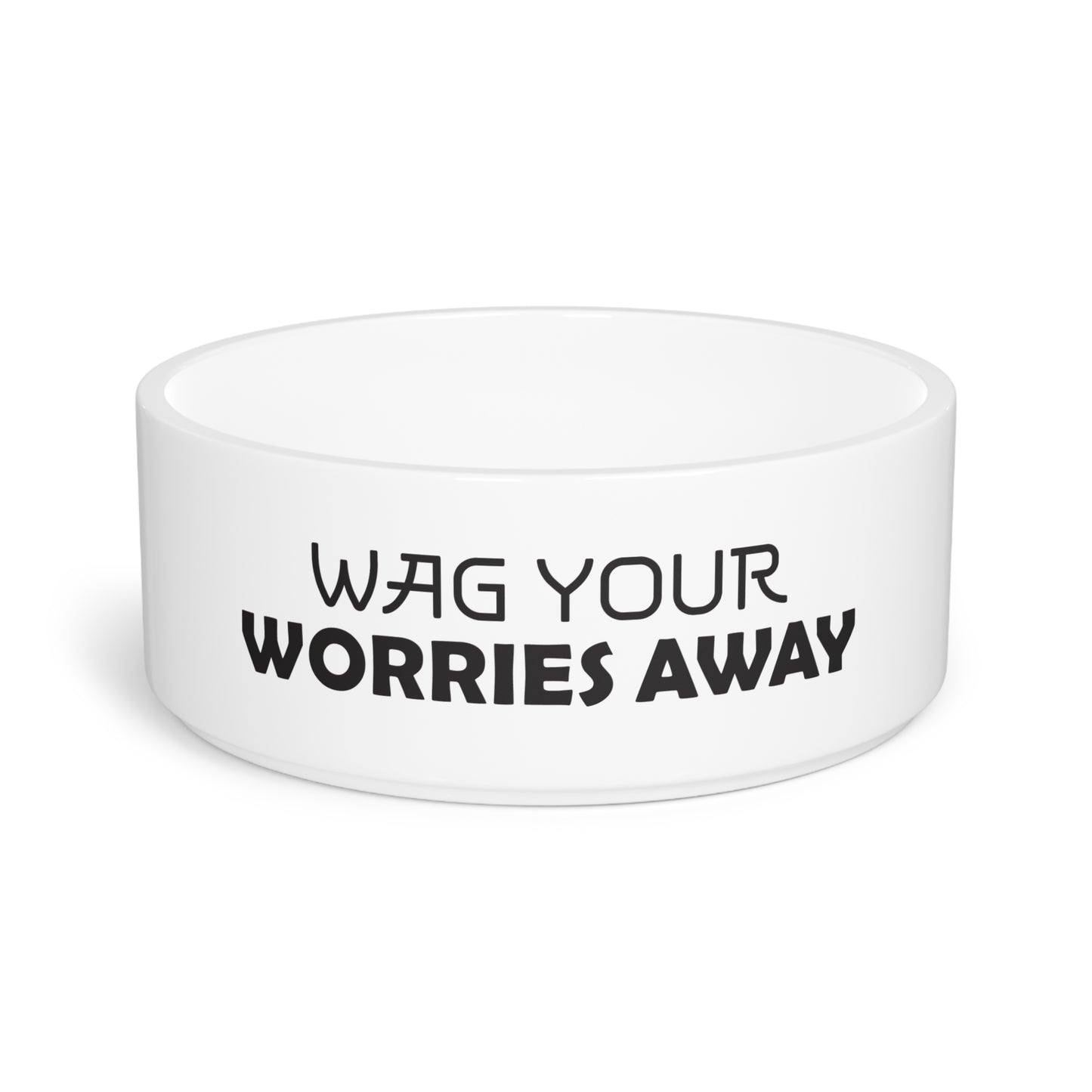 Wag Your Worries Away Pet Bowl
