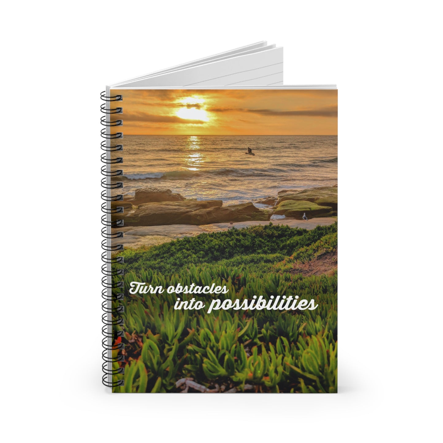 Turn Obstacles Into Opportunities Spiral Notebook