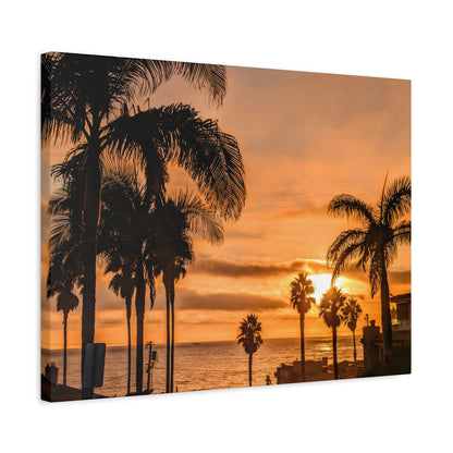 Between the Palms Canvas Wall Art Print